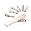 Miniatyrbild 5 av 5: 50 ST Mode Silver Platt Metall Hårklämmor Prong Platt Hårklämma Silver 4cm