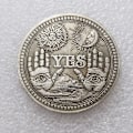 Miniatyrbillede 1 af 5: Ja eller nej Skull Commemorative Coin Souvenir Challenge Coins Col A ONE SIZE