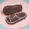 Miniatyrbillede 1 af 8: Smile Face Mopping Hjemmesko Vaskbar Rengøring Gulv Dust Sli Coffee OENSIZE