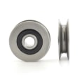 Miniatyrbillede 5 af 8: 12*50*13mm rillehjul Metal U-rille stålwireløftning A2 A2