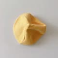 Modebebistickad Beret Hatt Solid Färg Barn Varm Yellow