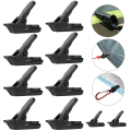 Miniatyrbild 2 av 5: 10st Markisklämma Tarpklämmor Snap Hangers Tält Camping Surviva Black one size