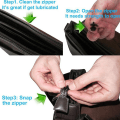 Miniatyrbilde 8 av 8: 12 stk 3 størrelser Universal Instant Fix Zipper Repair Kit Replaceme Silver onesize