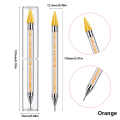 Miniatyrbillede 8 af 8: 1 stk Dual Ended Dotting Pen Rhinestone Picker Wax Pencil Nail Ar Black one size