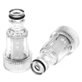 Miniatyrbild 3 av 5: 2st Hona 25mm snabbkoppling med filterkran Adapter fau White 2pcs