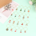 Miniatyrbillede 4 af 8: 20stk julevinglas tuscher Holiday Drink Marker Charms A Onesize