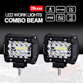 Pikkukuva 3 / 5: 4" 60W 20LED Work Light Flood Spot Combo maastoajo White light 1pc