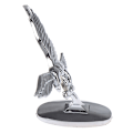 Miniatyrbillede 3 af 5: 2 stk Bil Front Cover Krom Hætte Ornament Badge 3D Emblem Angel Black 2pcs