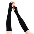 Ice Silk Sleeve Cuff Varsi Uv Sun Protect Antislip Summer Outdoo Black One Size