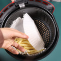 Pikkukuva 6 / 8: Air Fryer Kertakäyttöinen Paperivuoraus Tarttumaton Matto Höyrystin Pyöreä Pa Brown 25 Pcs Brown
