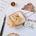 Miniatyrbild 2 av 8: Bröd Katt Toast Katt Plysch docka hängsmycke docka liten gul katt Ha A One Size