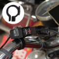 Miniatyrbillede 3 af 5: Vandtæt Dual USB 12V Motorcykelstyr Opladerstik m/ Black One Size