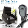 Miniatyrbild 2 av 5: Elektrisk Recliner Fjärrkontroll Abs 2 Knappar Manuell Kontroll För Recliner Stol Soffa Elektrisk Lyftstol Säng Avslappningsmassagebord Wuqx  (FMY)