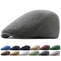 Miniatyrbild 4 av 5: 1 st bomullsmössor herr dam hatt mjuk casual basker enfärgad unisex retro hatt  (FMY) Khaki one size