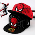 Miniatyrbild 2 av 5: Anime Tecknad Spindelmannen Hattar för Barn Småbarn Baby Baseballkeps Vår Sommar Barn Snapback Hip Hop Justerbara Kepsar(FMY) black