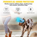 Miniatyrbilde 3 av 5: Yhsqv-hunde Goggles Hund Uv-beskyttelse Solbriller Med Justerbar Rem Hunder Vindtett Anti-tåke Utendørs Kjæledyr Briller  (FMY) Black frame x clear glass