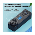 Pikkukuva 5 / 5: Kannettava FM-radio langaton Bluetooth 5.0 TWS -kaiutin Mini MP3-musiikkisoitin tukee TF-korttia U-levyä U BlackRed