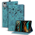 Miniatyrbillede 2 af 5: Til Lenovo Tab M11 Plus/ Tab K11 Plus Etui Læder Stand Tablet Cover Blomst Kat Kort Slots (FMY) Green