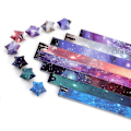 Miniatyrbillede 1 af 5: 540 Ark Foldbare Heldestjerne Origamipapir Ønskepapirstrimler til Børn (FMY) Star gradient