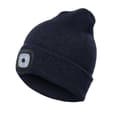 Strikket lue med LED-lys og knappecellebatteri (FMY) Navy Blue