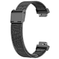 Miniatyrbilde 1 av 5: For Fitbit Inspire 3 Rustfritt Stål Finmasket Rem Erstatning Smart Klokkereim med Spenne (FMY) Multicolor Black