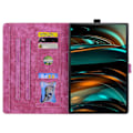 Miniatyrbillede 3 af 5: Til Lenovo Tab M11 Plus/ Tab K11 Plus Etui Læder Stand Tablet Cover Blomst Kat Kort Slots (FMY) Rose