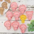 Miniatyrbild 5 av 5: Jujutsu Kaisen Kakformar Keksformar Kakdegformar Fondant Bakning DIY Dessertform Verktyg 8 st/set  (FMY)