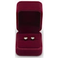 Miniatyrbilde 5 av 5: Klassisk fløyelsforlovelsesringboks, ørepynt-etui, gaveboks (FMY) Red