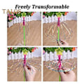 Miniatyrbillede 5 af 5: 10 stk. Regnbue Spinner Legetøj Regnbue Twirler Stav Bånd Fe Stave Lyse Glitter Stav Twirling Stav Lysende Spinner Legetøj til Festivaler Fest (FMY) 10pcs