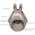 Pikkukuva 3 / 5: Wekity Totoro-teemalla, Torkkutoiminto Hiljainen ja LED-yövalokellot Paras lahja lapsille, teineille ja ystäville, Harmaa (FMY)