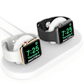 Pikkukuva 1 / 5: Type C AHASTYLE PT116 Apple Watch -kellolle, kaksoisasentoinen latausteline, älykellon laturiteline (FMY) Multicolor Style D