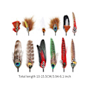 Miniatyrbillede 2 af 4: Hattefjer Cowboy Hat Feather til Fedora Hatte Kostume Julefest Hatte Style A (FMY) Style D Total length 10cm-15.5cm
