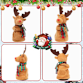 Miniatyrbild 3 av 5: Musikalisk Dansande Julren Plush Leksak Sjunger Jingle Bells Svingande Elektrisk Älg Interaktiv Jul Födelsedagspresent För Småbarn Barn (FMY)