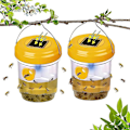 Miniatyrbild 2 av 5: 2-pack solfångare utomhus, hängande fälla med ljus för getingar, bålgetingar, bin, fällor (FMY)