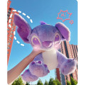 Miniatyrbillede 3 af 5: 14\" Jumbo Lilla Stltch Plys - Violet Lille Monster Plysdyr - 100% Polyester Anime Plys Pude (FMY)