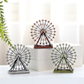 Miniatyrbillede 3 af 5: Retro London Eye Kreativ Metal Hjul Ornament Hjem Desk Dekoration Gave (FMY) Sliver Grey