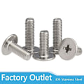 Miniatyrbilde 1 av 4: 10/25 stk cm m2 m2.5 m3 m4 m5 m6 a2 304 rustfritt stål kryss phillips ultra tynn super lav flat wafer hodeskrue bolt for bærbar PC (FMY) M3*25 25pcs