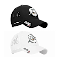 Miniatyrbillede 5 af 5: 2023 Malbon Golf Cap Med Mark Sport Ventilation Golfhatte Til Mænd Og Kvinder Unisex (FMY) White