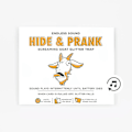 Miniatyrbillede 4 af 4: ENDLESS SOUND HIDE & PRANK SKRIGENDE GEDE GLITTER FÆLDE Kreativt kort, Promotion  (FMY)