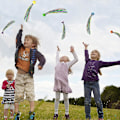 Miniatyrbilde 5 av 5: 20 stk sprettballer for barn, mini kometballer fargerike mini gummiballer med streamers høye sprettballer  (FMY) 2 set - 40pcs