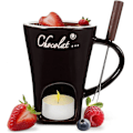 Miniatyrbillede 1 af 5: Chokolade Fondue Kop Kaffe Kop Chokolade Smelte Kop med Gaffel Fondue Pot Varmer Kop Slik Hot Pot til Slik Ost Madlavning Dessert (FMY) coffee
