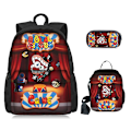 Miniatyrbild 1 av 2: Fantastisk Cirkus Den Fantastiska Digitala Cirkusen Student Skolväska Tredelad Ryggsäck Enkelsidig Pennväska Termisk Lunchväska  (FMY) 8