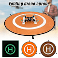 Miniatyrbillede 2 af 5: 50/75/100cm Drone Landingsplads Vandtæt Lysende/Reflekterende Hurtigfold Quadcopter Landing Mat Med (FMY) M Reflective