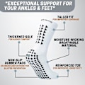 Pikkukuva 2 / 4: Edge Grip -jalkapallosukat - Miesten jalkapallosukat, liukumattomat sukat, valkoiset jalkapallosukat, liukumattomat sukat miehille (FMY) white 2 pairs