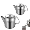 Tekanna i rostfritt stål med lock för restaurang, te och kaffe (FMY) 32oz