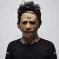 Miniatyrbilde 2 av 5: Texas Chainsaw Massacre Leatherface masker i latex, skummel film Halloween cosplay kostymefest arrangement rekvisitter leker karnevalmaske (FMY)