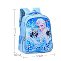 Miniatyrbillede 3 af 5: Børne Rygsæk Småbørn Skoletaske 3d Frozen Sophia Anti-seismisk Byrde Reduktion (FMY) Sky blue large
