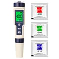 5 i 1 Professionell Multi-parameter Combo Testmätare PH/EC/TDS/Salthalt/Termometer Digital (FMY) multicolor