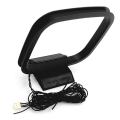 Miniatyrbilde 1 av 2: 1 stk FM AM Loop Antenne for Mottaker med 3-pins Mini-kontakt for Sharp Chaine Stereo AV-mottaker (FMY)