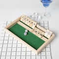 Miniatyrbilde 2 av 5: Relaxdays Shut The Box 9er, 2 Terninger i Tre & Terningbrett, Klassisk Spill (FMY)